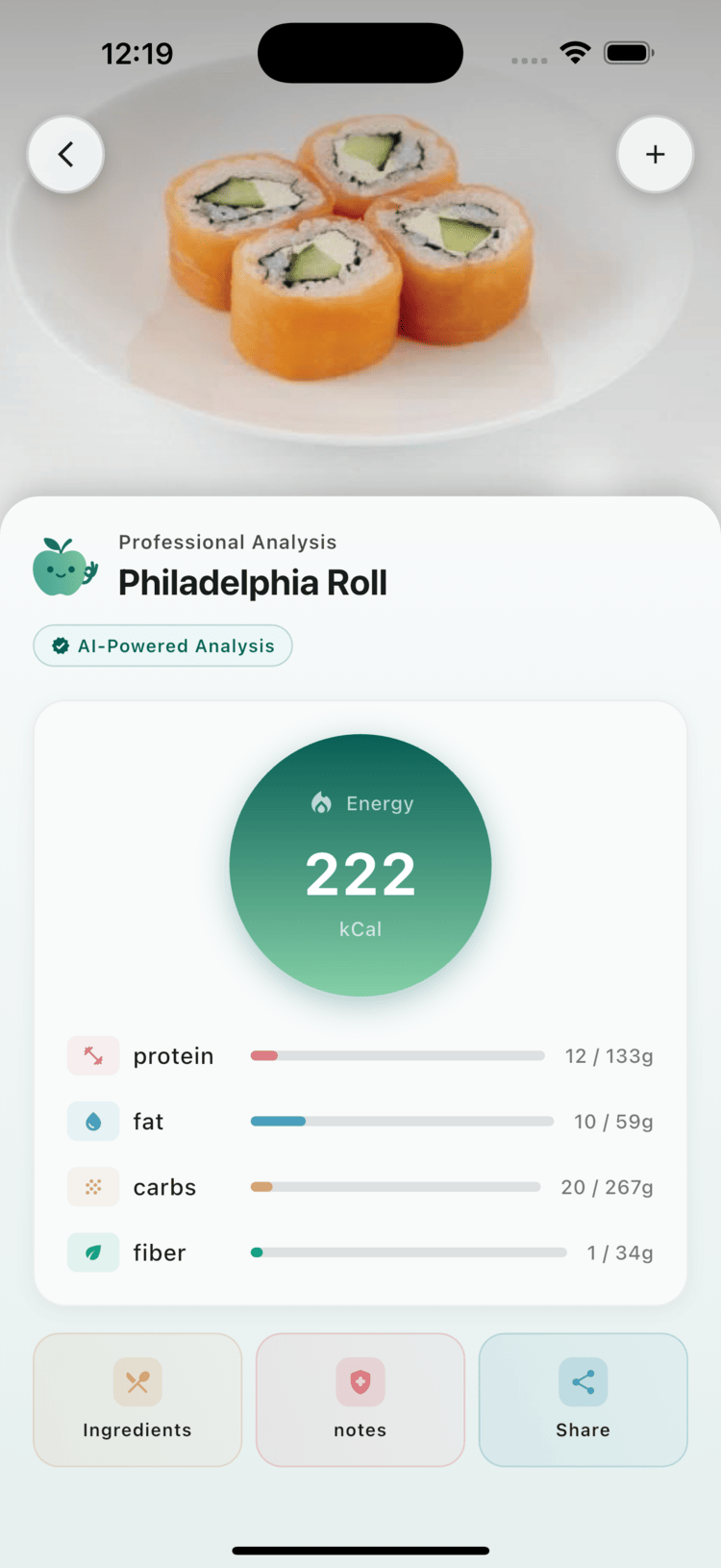 Food Recognition Results