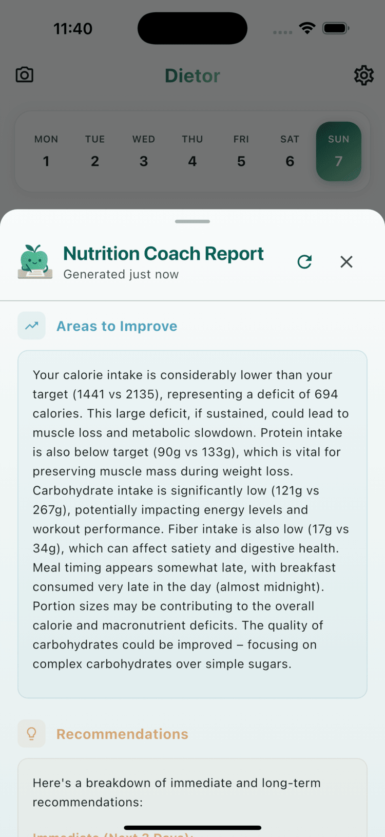 AI Coach Report